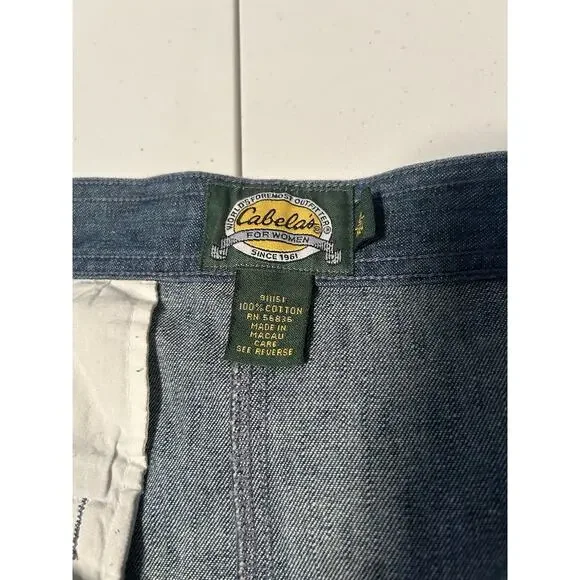 Cabelas Casual Long Denim Skirt Womens 20R - Picture 9 of 9